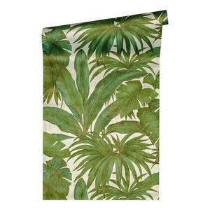 Papier peint intissé Versace Giungla II Intissé - Vert / Beige