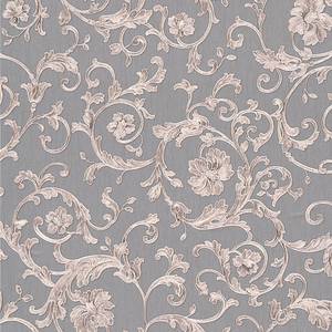 Papier peint Versace Baroc Butterfly II Intissé - Marron / Gris