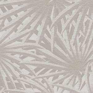 Papier peint en intissé Palmiers Intissé - Blanc / Gris