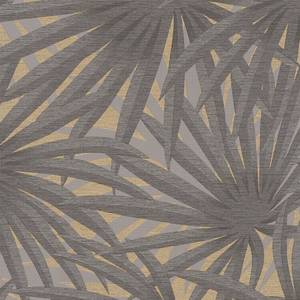 Papier peint en intissé Palmiers Intissé - Gris / Jaune
