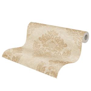 Papier peint Alena Barock Ornament Intissé - Beige / Doré