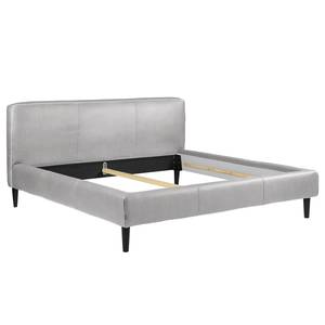 Gestoffeerd bed Steve Platweefsel Meave: Beige - 160 x 200cm