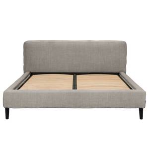 Gestoffeerd bed Steve Platweefsel Meave: Grijs - 160 x 200cm