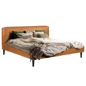 Gestoffeerd bed Steve Leer Lecia: Bruin - 180 x 200cm