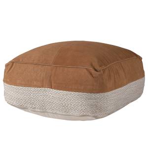 Cuscino per pavimento Maihar Similpelle / Tessuto - Marrone / Beige