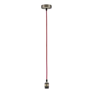 Hanglamp Eldar I aluminium/textielmix - 1 lichtbron