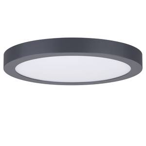 LED-Deckenleuchte Abia Polycarbonat / Metall - 1-flammig - Dunkelgrau