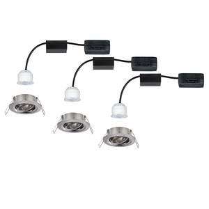 LED-inbouwlamp Nova III (set van 3) aluminium - 3 lichtbronnen