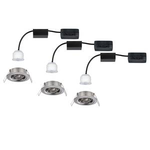 LED-Einbauleuchte Nova III (3er-Set) Aluminium - 3-flammig