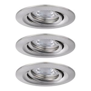 LED-inbouwlamp Nova III (set van 3) aluminium - 3 lichtbronnen