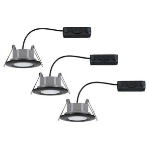LED-plafondlamp Calla (set van 3) kunststof/aluminium - 3 lichtbronnen - Zwart