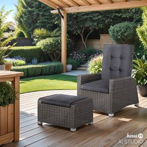 Chaise de jardin Oreana I Polyester / Polyéthylène