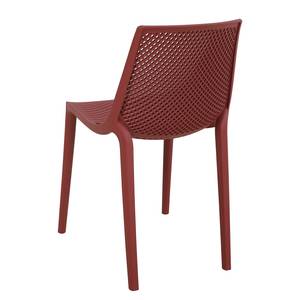 Chaises empilables Vacaria - Lot de 2 Polyéthylène - Rouge