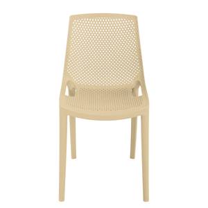 Chaises empilables Vacaria - Lot de 2 Polyéthylène - Beige