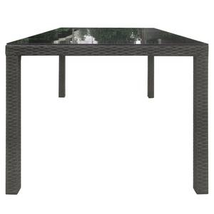 Tuintafel Oreana polyetheen/glas - Breedte: 180 cm