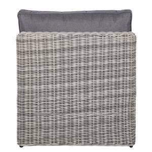 Loungesessel Voia aus rundem Polyrattan Polyrattan / Polyester - Grau