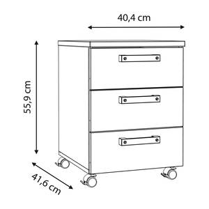 Büroset Clifford (2-teilig) Altholz Dekor / Dunkelgrau - Breite: 103 cm