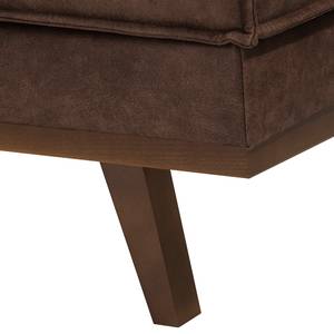 Fauteuil Jurga textielmix - Microvezel Yaka: Bruin