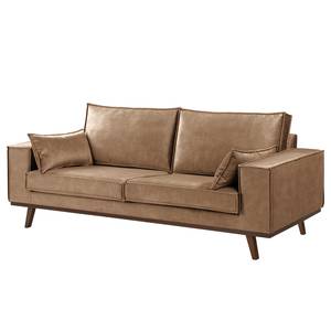 Sofa Jurga (2-Sitzer) Samt - Samt Tomi: Schokoladenbraun