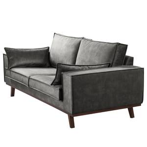 Sofa Jurga (2-Sitzer) Samt - Samt Tomi: Grau