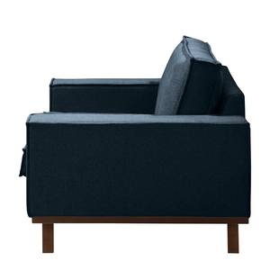 Fauteuil Jurga geweven stof - Geweven stof Sioma: Donkerblauw