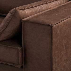 Sofa Jurga (2-Sitzer) Antiklederlook - Microfaser Yaka: Braun