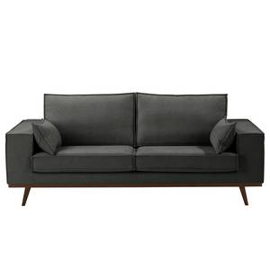 Sofa Jurga (2-Sitzer) Webstoff - Webstoff Sioma: Dunklgrau