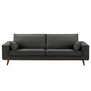 Sofa Jurga (3-Sitzer) Webstoff - Webstoff Sioma: Dunklgrau