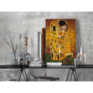 Peinture par numéro - The Kiss (Klimt) MDF / Toile - Multicolore