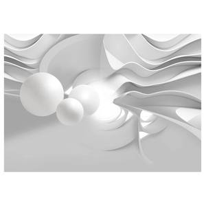 Fotobehang White Corridors premium vlies - grijs - 400 x 280 cm