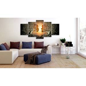 Afbeelding Love Entanglement MDF/canvas - meerdere kleuren - 100 x 50 cm