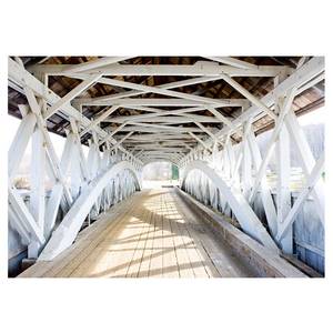 Fototapete Old Bridge Premium Vlies - Mehrfarbig - 300 x 210 cm