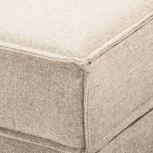 Ecksofa Jurga Webstoff - Webstoff Sioma: Creme - Longchair davorstehend rechts