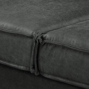 Divano angolare Jurga Tessuto misto - Microfibra Yaka: nero - Longchair preimpostata a sinistra