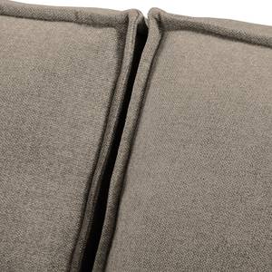 Ecksofa Jurga Webstoff - Webstoff Sioma: Braun - Longchair davorstehend rechts