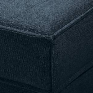 Canapé d’angle Jurga Tissu - Tissu Sioma: Bleu foncé - Méridienne courte à droite (vue de face)