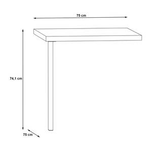 Eckschreibtisch Kendrick Weiß / Grau - 235 x 235 cm