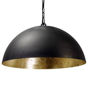 Hanglamp Larino I ijzer/staal - 1 lichtbron - Zwart/goudkleurig - Diameter: 50 cm