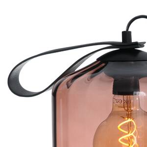 Lampe Porto III Verre transparent / Acier - 1 ampoule