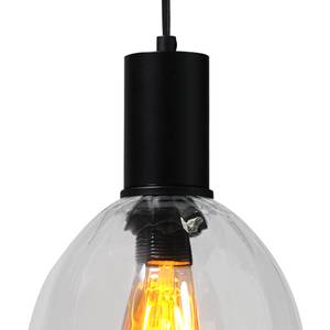 Hanglamp Porto III transparant glas/staal - 1 lichtbron