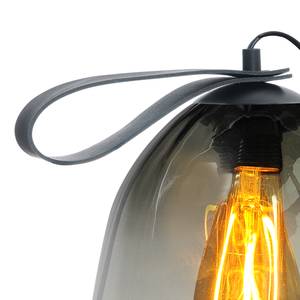 Lampe Porto IV Verre transparent / Acier - 1 ampoule