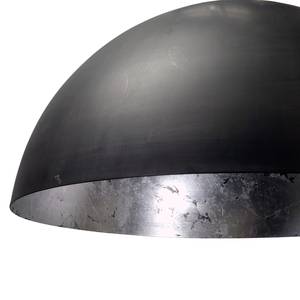 Suspension Larino II Fer / Acier - 3 ampoules - Noir / Argenté