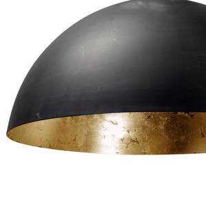 Hanglamp Larino II ijzer/staal - 3 lichtbronnen - Zwart/goudkleurig