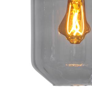 Lampe Porto V Verre transparent / Acier - 1 ampoule