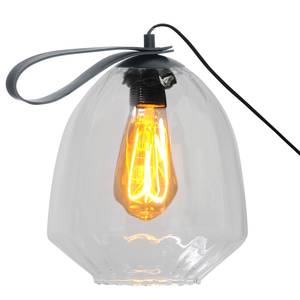 Lampe Porto I Verre transparent / Acier - 1 ampoule