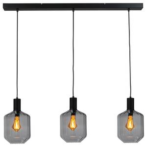 Hanglamp Porto VIII transparant glas/staal - 3 lichtbronnen