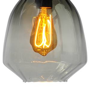 Hanglamp Porto X transparant glas/staal - 3 lichtbronnen