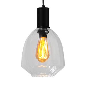 Hanglamp Porto XVII transparant glas/staal - 6 lichtbronnen