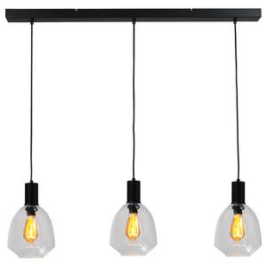 Hanglamp Porto IX transparant glas/staal - 3 lichtbronnen