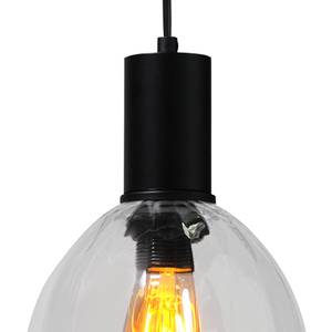 Hanglamp Porto IX transparant glas/staal - 3 lichtbronnen